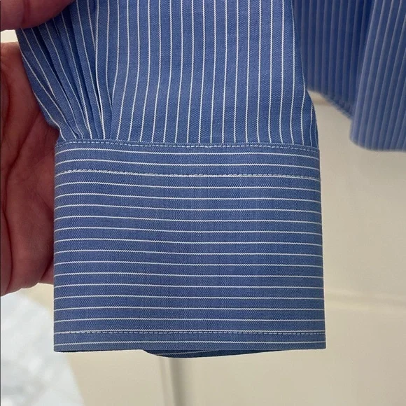 Brooks Brothers Blue Striped Button Down Shirt - Picture 4 of 4
